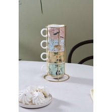 UltraMint Şık 4'lü Standlı Kupa Seti, Günlük Kullanım Için Mükemmel Seçenek