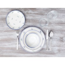 UltraMint Şık ve Zarif 24 Parça Yemek Takımı, Modern ve Dayanıklı Tasarım