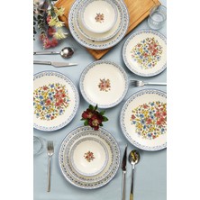 UltraMint Şık 24 Parça 6 Kişilik Yemek Takımı Seti, Zarif ve Modern Tasarım