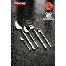 UltraMint Şık 60 Parça Çatal Kaşık Takımı, Günlük Kullanım Için Ideal Set