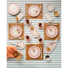 UltraMint Renkli 32 Parça Seramik Kahvaltı Takımı – 6 Kişilik Set