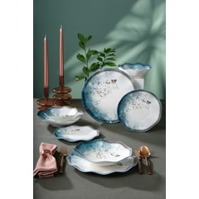 UltraMint 24 Parça 6 Kişilik Modern Bone Yemek Takımı, Şık ve Dayanıklı