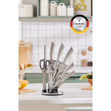 UltraMint Yüksek Kaliteli 9 Parça Alman Çeliği Bıçak Seti, Dayanıklı ve Şık Tasarım