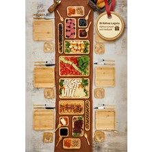 UltraMint Bambu 32 Parça Kahvaltı Seti 6 Kişilik Sunum ve Servis Takımı