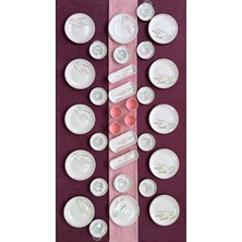 UltraMint Lavanta Bahçesi 32 Parça 12 Kişilik Lüx Kahvaltı Takımı Seti