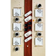 UltraMint Şık 26 Parça Seramik Dilek Ağacı Kahvaltı Takımı Seti