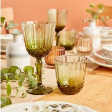 UltraMint Yeşil 12'li Kesme Bardak ve Kadeh Seti, Şık ve Kullanışlı Tasarım