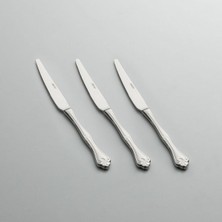 UltraMint Paslanmaz Çelik 12'li Yemek Bıçak Takımı, Şık ve Dayanıklı Tasarım