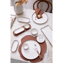 UltraMint 6 Kişilik Nordic Kahvaltı Takımı, 15 Parça, Krem Renk