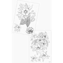 Delixa 2'li Geçici Dövme Seti,geçici Tattoo,vücut Dövme,kol Bilek Dövme,boyun Dövme,sırt Dövme