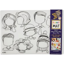 Delixa Funny Mat 4 Lü Set 3 (Prenses, Balerin, Unicorn, Duygular)