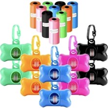 Delixa 1 Adet Kedi Köpek Dışkı Poşeti ve Kabı Set, Tasma Aparatlı Pet Kaka Poşeti,evcil Hayvan Kaka Poşeti,