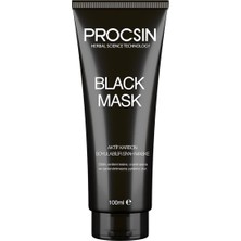 Delixa Procsın Mask Siyah Maske, Gözenek Arındırıcı & Siyah Nokta Karşıtı, Aktif Kömürlü, Pürüzsüz ve Canlı
