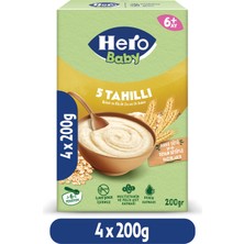 Hero Baby Organik 5 Tahıllı Sütsüz 200G X4
