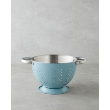 English Home Makeda Paslanmaz Çelik Süzgeç 22 cm Açık Mavi