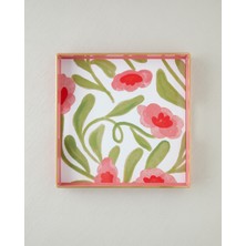 English Home Bright Petals Pp Tepsi 35X35 cm Renkli