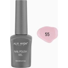 Delixa Alıx Avıen Açık Pembe Kalıcı Oje 55-Yoğun Renk Veren Jel Oje 12 Ml-Nail Uv Gel Polish 55