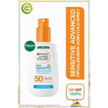 Delixa Ambre Solaire Sensitive Advanced Çocuk Hipoalerjenik Güneş Koruyucu Sprey SPF50+ 150ML