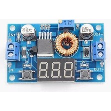 Delixa Sanec XL4015 Dijital Ekranlı Dc-Dc Ayarlanabilir Gerilim Düşürücü - Voltmetre