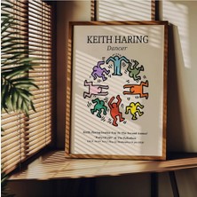 Delixa Fark Tanıtım Keith Haring Çerçevesiz Poster, Modern Dekoratif Çerçevesiz Poster, Tablo, Keithharing,