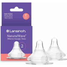 Delixa Lansinoh 76030 Biberon Emziği (Hızlı Akışlı, Şeffaf)