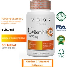 Voop C Vitamini 1000 Mg 30 Tablet Bağışıklık Sistemini Destekleyici Turunçgil Bioflavonoidleri