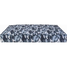 Delixa Pet Comfort Lima Merta Mavi Kamuflaj Köpek Yatağı L 75X110CM