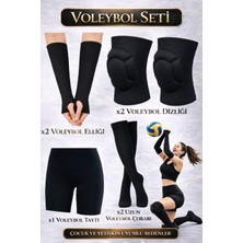444 Marka Voleybol Dizliği + Voleybol Taytı + Voleybol Elliği + Voleybol Çorabı 7 Parça Voleybol Seti Voleybol
