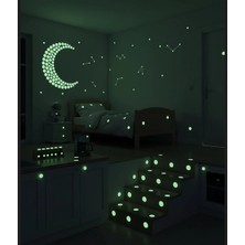 Pazarcan Fosforlu Etiket Karanlıkta Işık Veren Yıldız Tozu Etiketleri