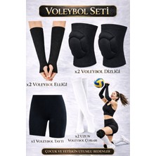 444 Marka Voleybol Dizliği + Voleybol Taytı + Voleybol Elliği + Voleybol Çorabı 7 Parça Voleybol Seti Voleybol