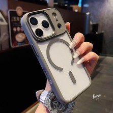 Lama Case Apple iPhone 17 Şeffaf Kılıf Renkli Kenarlı M-Safe Uyumlu Manyetik Kapak