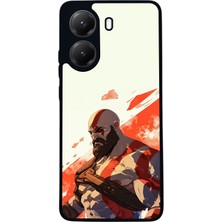  Xiaomi Poco X7 Pro Uyumlu God Of War Kratos Tasarımlı Glossy Mat Siyah Silikon Telefon Kılıfı