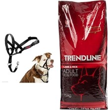 Delixa Company Of Animals Ağızlıklı Tasma, Boyut 2 Siyah + Kuzu Etli & Pirinçli Yetişkin Köpek Maması 15 kg