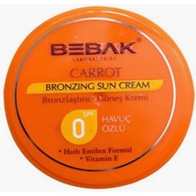 Delixa Bebak Spf 0 Güneş Kremi Havuç Özlü Kavanoz 100 ml Yeni
