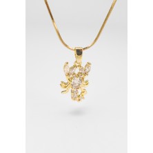 Stella Fortis Zarif Akrep Figürlü Kadın Kolye – Zirkon Taşlı | Paslanmaz Çelik