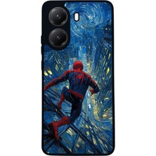  Xiaomi Poco X7 Pro Uyumlu Spiderman Tasarımlı Glossy Mat Siyah Silikon Telefon Kılıfı