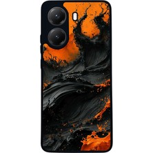  Xiaomi Poco X7 Pro Uyumlu 3dgörsel Tasarımlı Glossy Mat Siyah Silikon Telefon Kılıfı