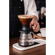 UltraMint Ayarlı Cam Dripper 200 Ml, Filtreli Kahve Demleme Aracı
