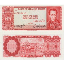 Banknoting Bolivya 100 Peso 1962 (1982) Çil.