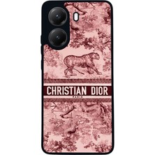  Xiaomi Poco X7 Pro Uyumlu Lüks Motif Tasarımlı Glossy Mat Siyah Silikon Telefon Kılıfı