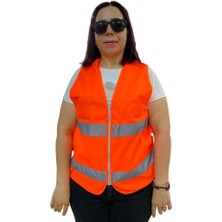 Hsc Bilişim Fermuarlı Tcu Ikaz Yeleği Xl Beden 59 cm