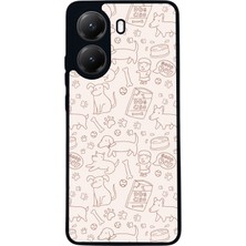  Xiaomi Poco X7 Pro Uyumlu  Köpek Tasarımlı Glossy Mat Siyah Silikon Telefon Kılıfı