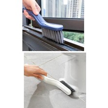 Delixa Sökme Aparatlı Cımbızlı Banyo Temizlik Fırçası Pencere Boşluk Kazıma Fırçası Köşe Temizleme Fırçası