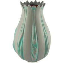 Mikasa Moor Gri Yeşil Pors Vazo 20X32CM