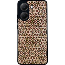  Xiaomi Poco X7 Pro Uyumlu Mozaik Tasarımlı Glossy Mat Siyah Silikon Telefon Kılıfı