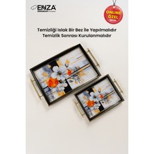 UltraMint Dream Ikili Çay ve Kahve Sunum Tepsisi, Şık ve Kullanışlı Tasarım