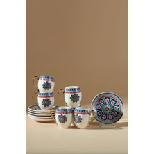 UltraMint Şöğüt 6 Kişilik 90 ml Kahve Fincanı Seti, Şık ve Dayanıklı Tasarım