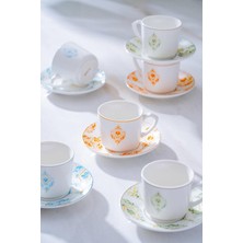 UltraMint Şık 6'lı Kahve Fincanı Takımı, 90 Ml, Zarif Tasarım