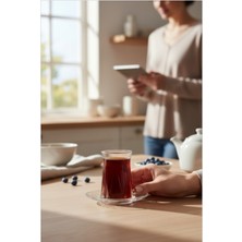 UltraMint Şık 12" Parça Çay Bardağı Seti, Zarif ve Dayanıklı Tasarım