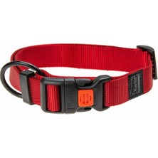 Delixa Kilitli Boyun Tasması, Köpek, L, 45-65 Cm, Kırmızı